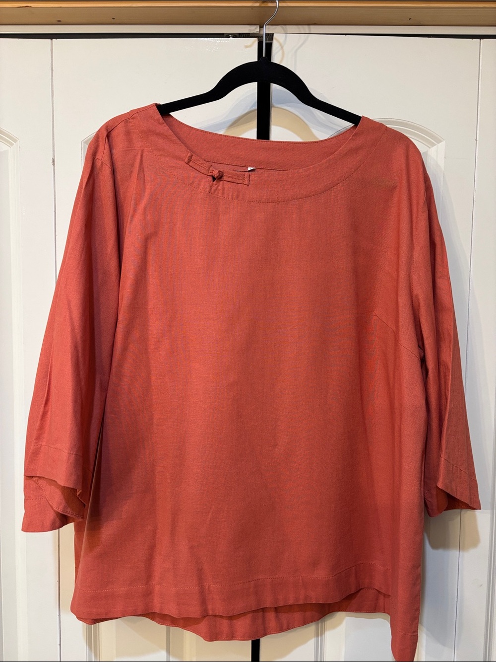 Women's Coral round neck Tunic Top tiny Rose color size XXL